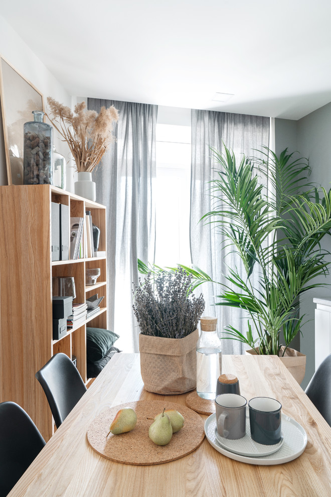 Inspiration for a small scandinavian dining room remodel in Other