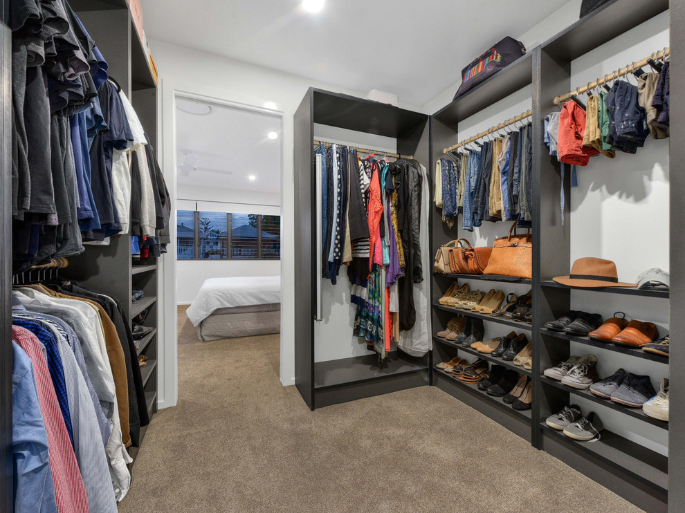This is an example of a contemporary wardrobe in Brisbane.