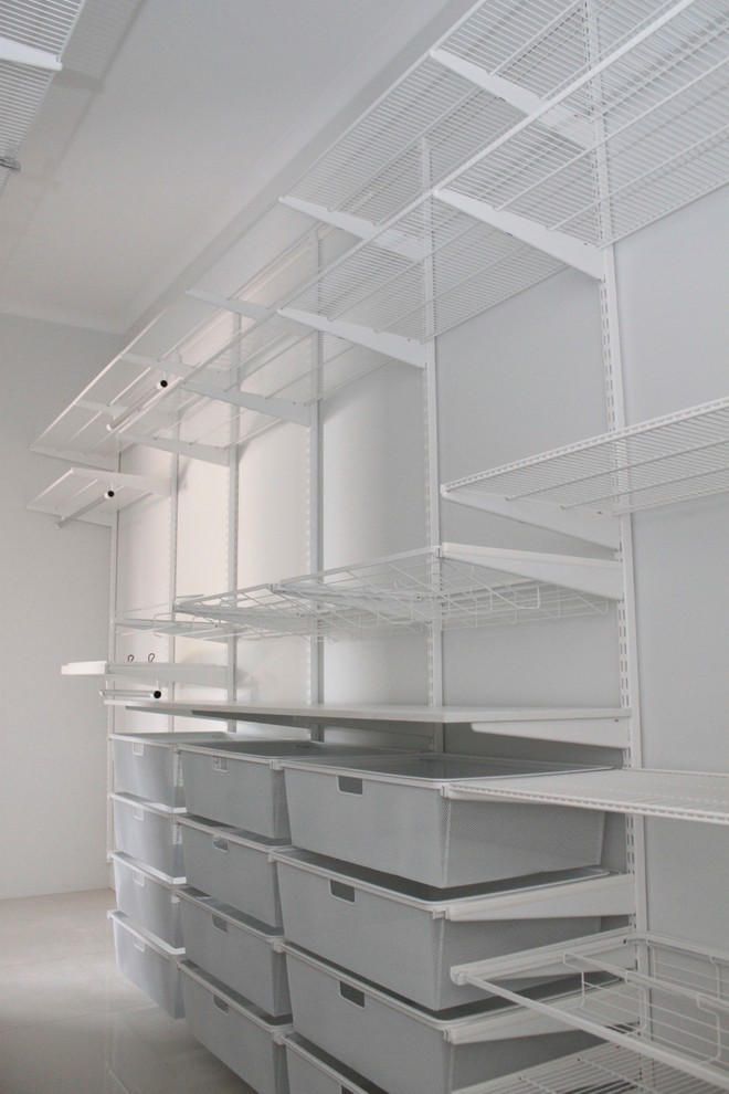 elfa shelving Walk In Wardrobe Closet Darwin by FormFunctionNT