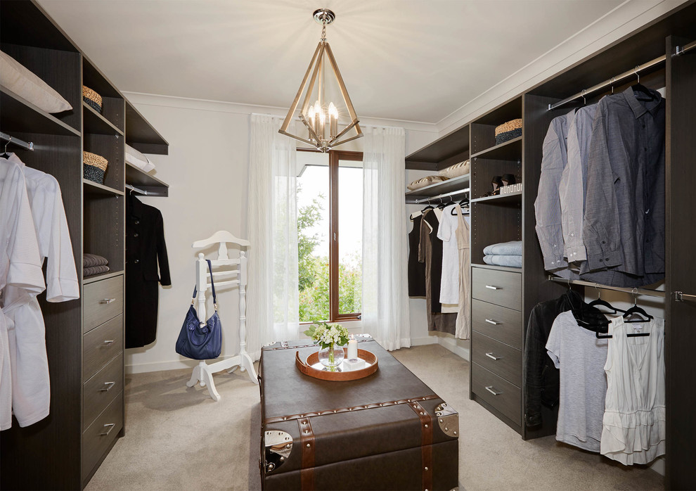 This is an example of a contemporary wardrobe in Melbourne.
