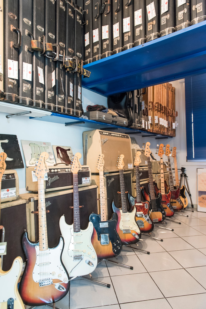 Flavio Camorani - Fender guitar & ampli private collection - Industrial -  Home Office - Bologna - by Pier Paolo Longo fotografo | Houzz