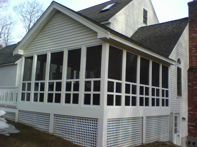 Foto di una grande veranda classica