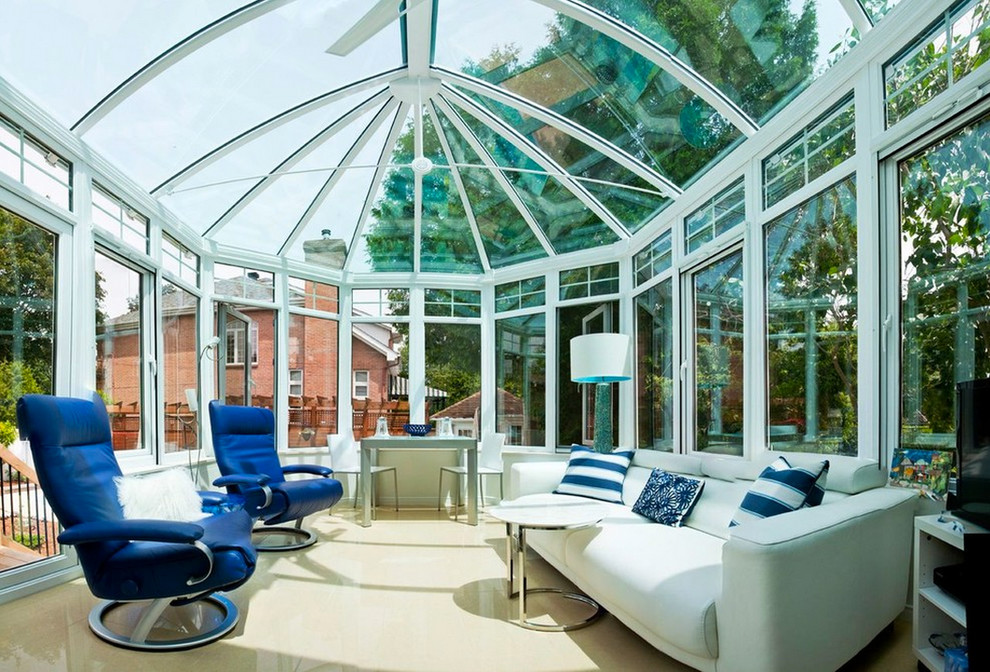 A Backyard Retreat Modern Sunroom Other by LivingSpace Sunrooms