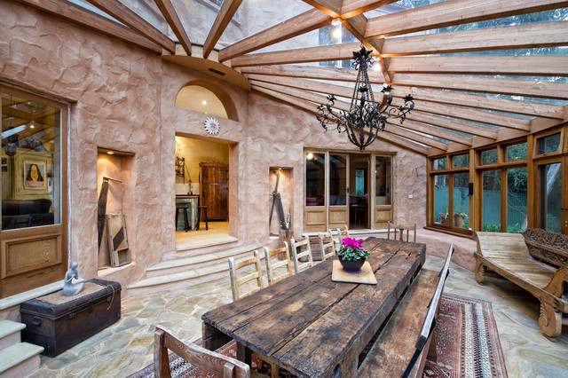 Aldgate Rustic Home Project - Amerikanischer Südwesten - Wintergarten