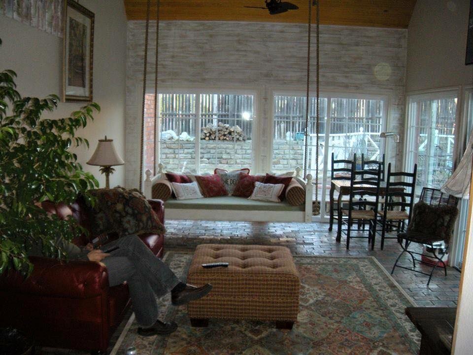 Alexandra Swing Traditional Sunroom Dallas by Bradford Swings