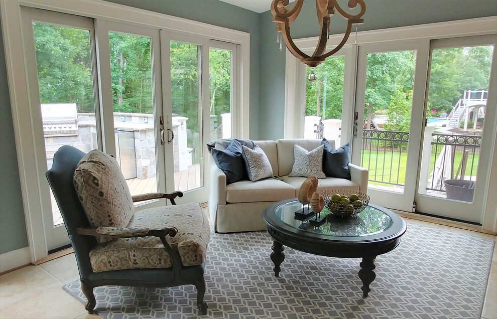 Bright & Cozy Sunroom Ashburn, VA Transitional Sunroom DC Metro