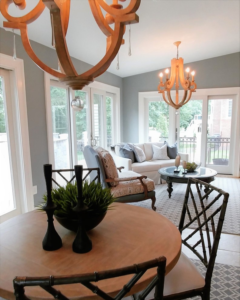 Bright & Cozy Sunroom Ashburn, VA Transitional Sunroom DC Metro