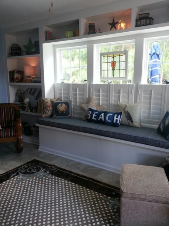 Brunswick Large Built Ins with Storage Bench Sunroom Other by The Preppy Carpenter Houzz