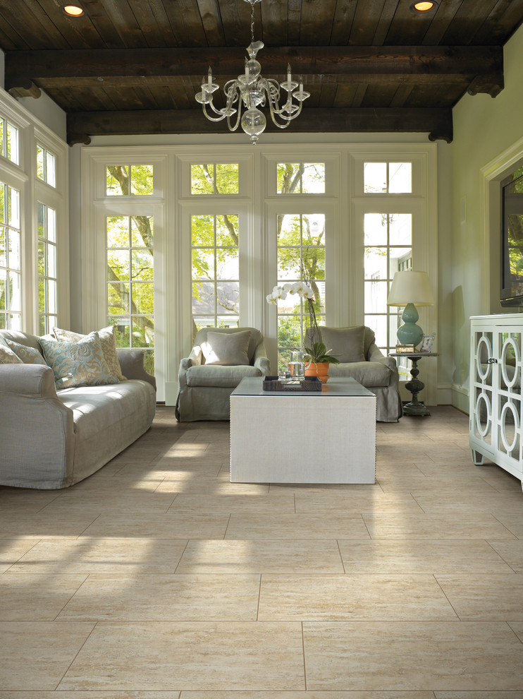Carpet, Tile and Flooring Contemporary Sunroom New York by