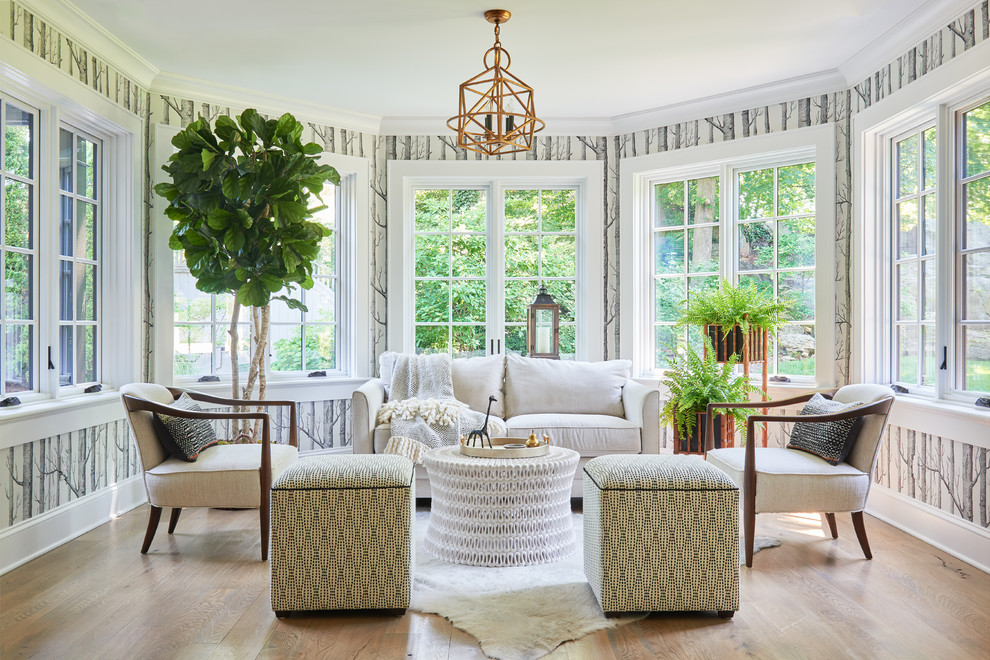 Carriage House Refresh - Transitional - Sunroom - New York