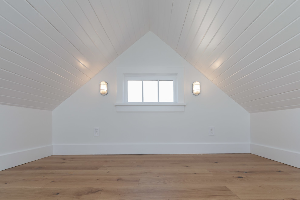 Ispirazione per una grande veranda classica con pavimento con piastrelle in ceramica, soffitto classico e pavimento grigio