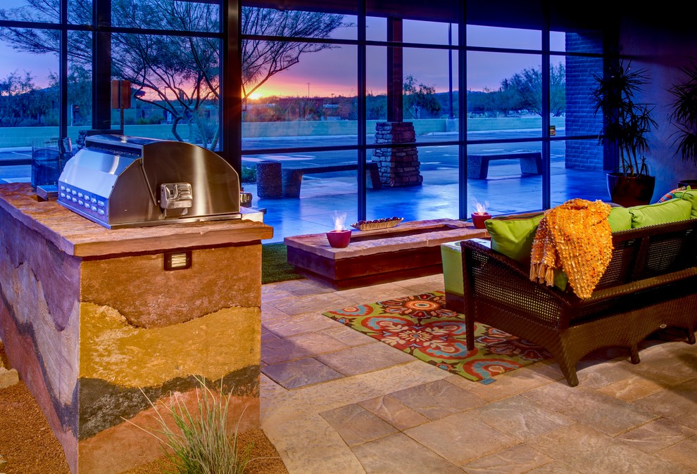 Inspiration for a transitional sunroom remodel in Phoenix