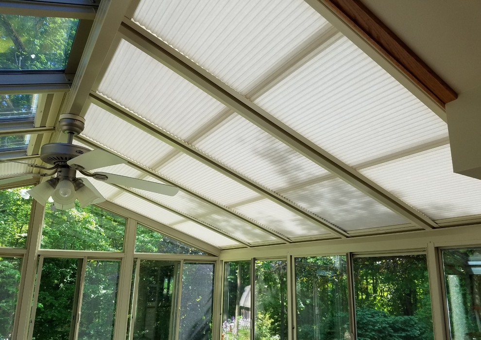 Duette PowerView Smart Shades for Skylights Contemporary Sunroom