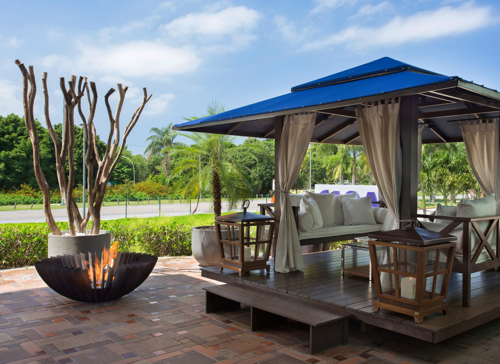 ECO 200 FIRE PIT Tropical Sunroom by ECOFIREPLACES FIREPLACES Houzz