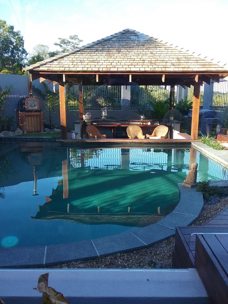 Eumundi Outdoor Entertaining Tropical Sunroom Sunshine Coast by Cedar Roofing Houzz
