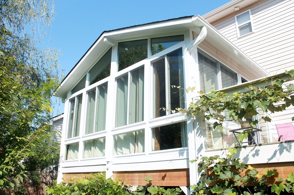 Gable Roof Four Season Sunroom Classique Véranda et Verrière Autres périmètres par Air