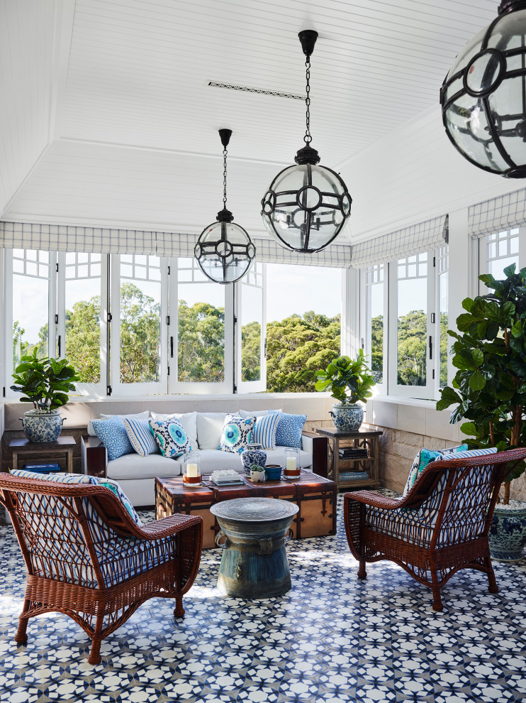 Inspiration for a timeless sunroom remodel in Sydney
