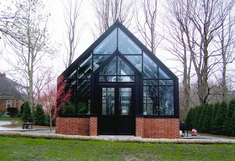 Esempio di una veranda design