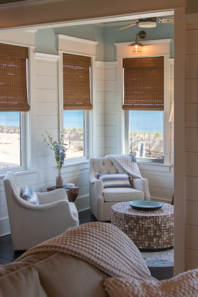 Inspiration for a coastal sunroom remodel in Other