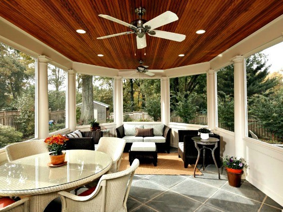 Foto di una veranda design