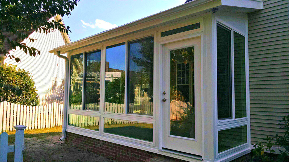 Insulated Studio Style Roof System and Glass Windows Modern Sunroom