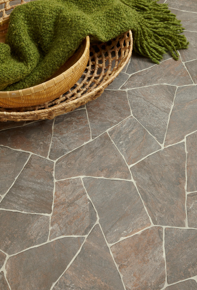 IVC Flexitec Cushioned Fiberglass Sheet Vinyl Flooring Rustic Sunroom Other by IVC US