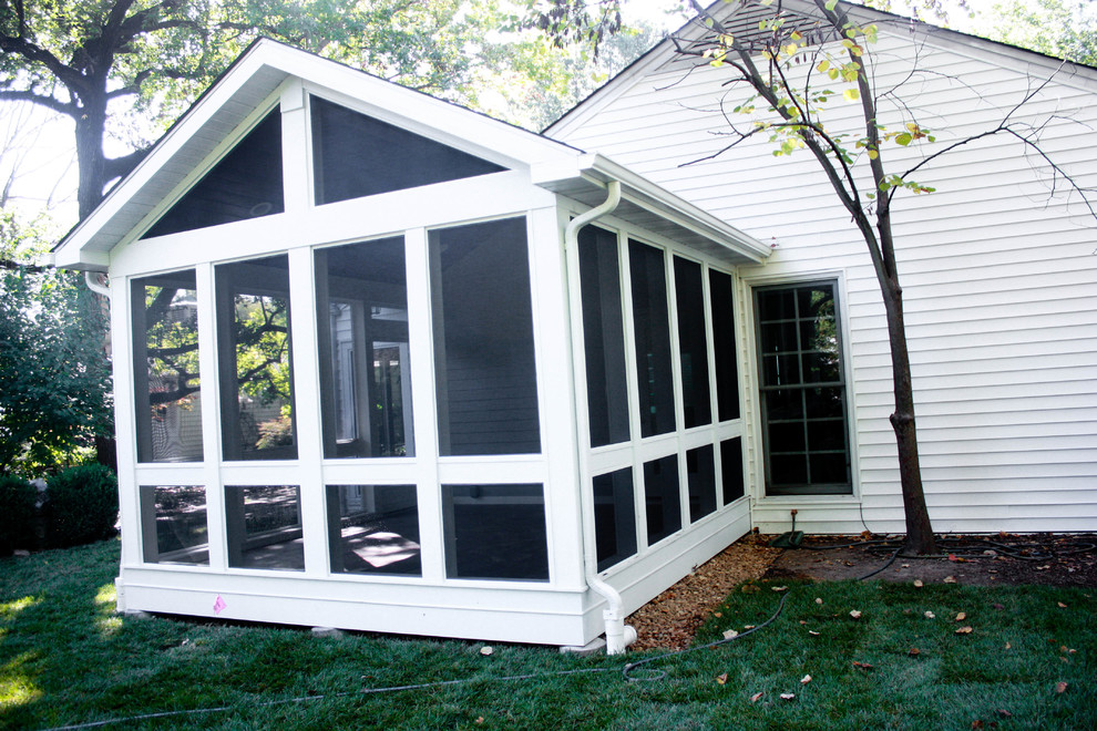 Example of a transitional sunroom design in St Louis