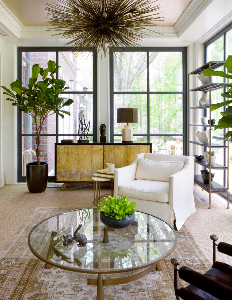 Lake Forest Showhouse Sunroom Chicago by Kara Mann Design LLC Houzz