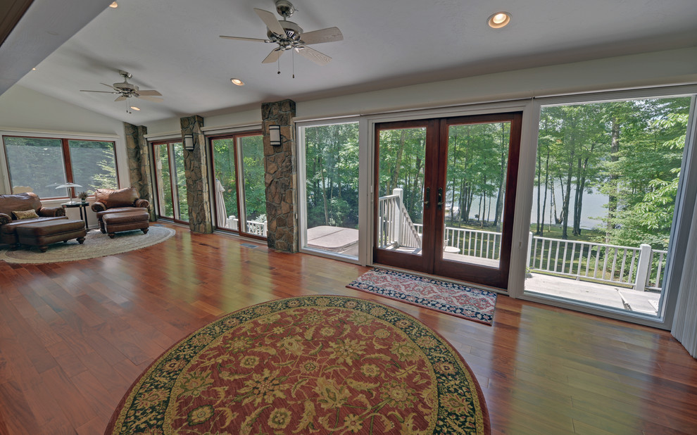 Lake Nantahala Custom Homes Craftsman Sunroom Atlanta by