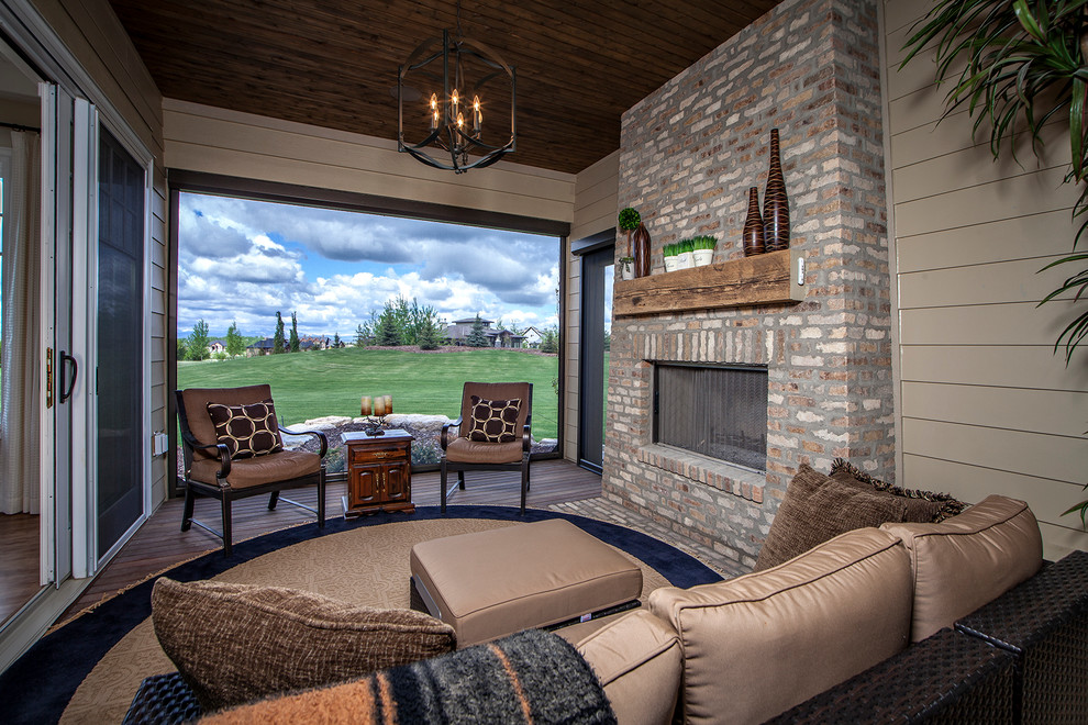 Le Manoir in Rise Traditional Sunroom Calgary by