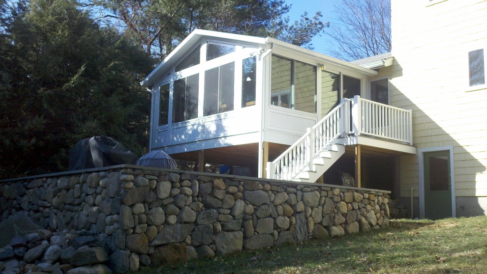 Inspiration for a transitional sunroom remodel in Boston