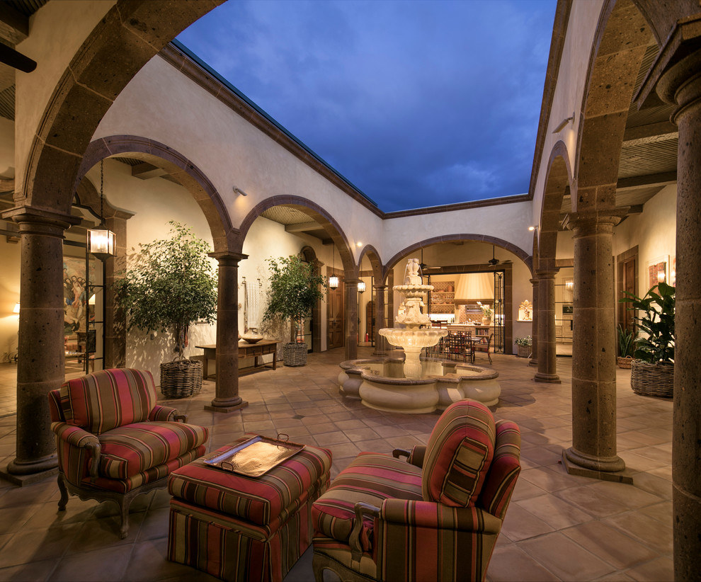 Inspiration for an expansive mediterranean patio in Santa Barbara.