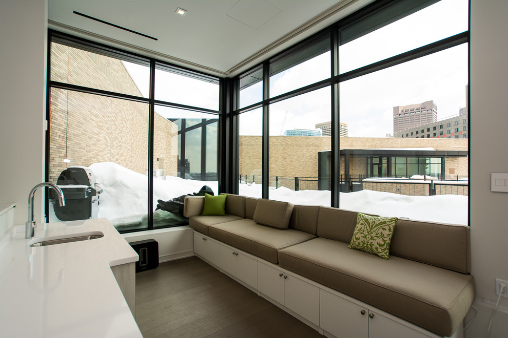 Millennium Place Boston Penthouse Residence Modern Sunroom