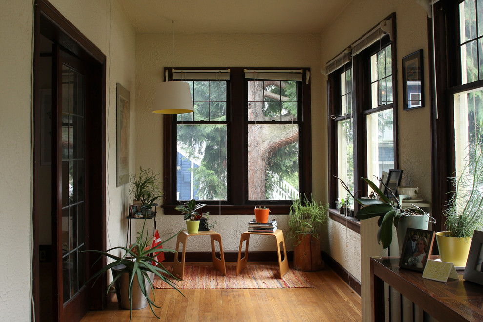 Inspiration for an eclectic sunroom remodel in Seattle