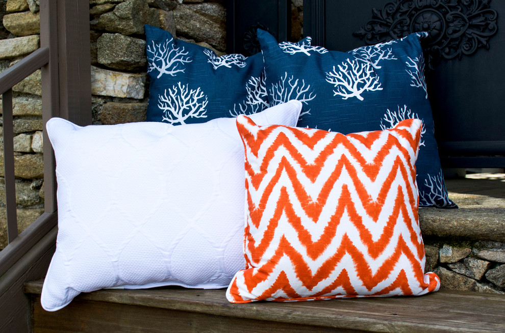 Nautical Indoor Pillows Beach Style Sunroom Other by Cushion