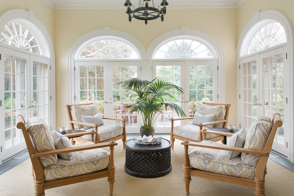 Design ideas for a traditional conservatory in New York.