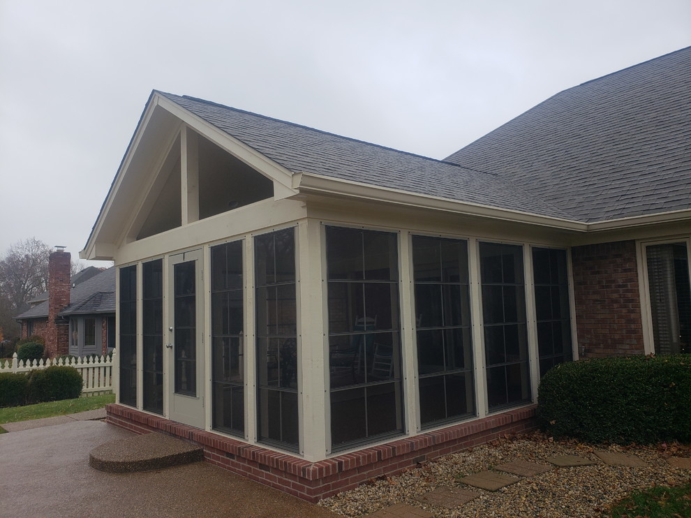 Example of an eclectic sunroom design in Indianapolis