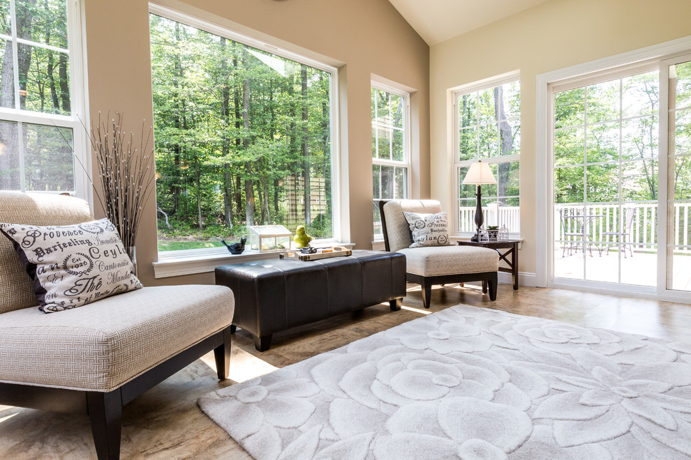 Quaker Hill New Home Community Model Home Morning Room Traditional Sunroom Philadelphia By Berks Homes