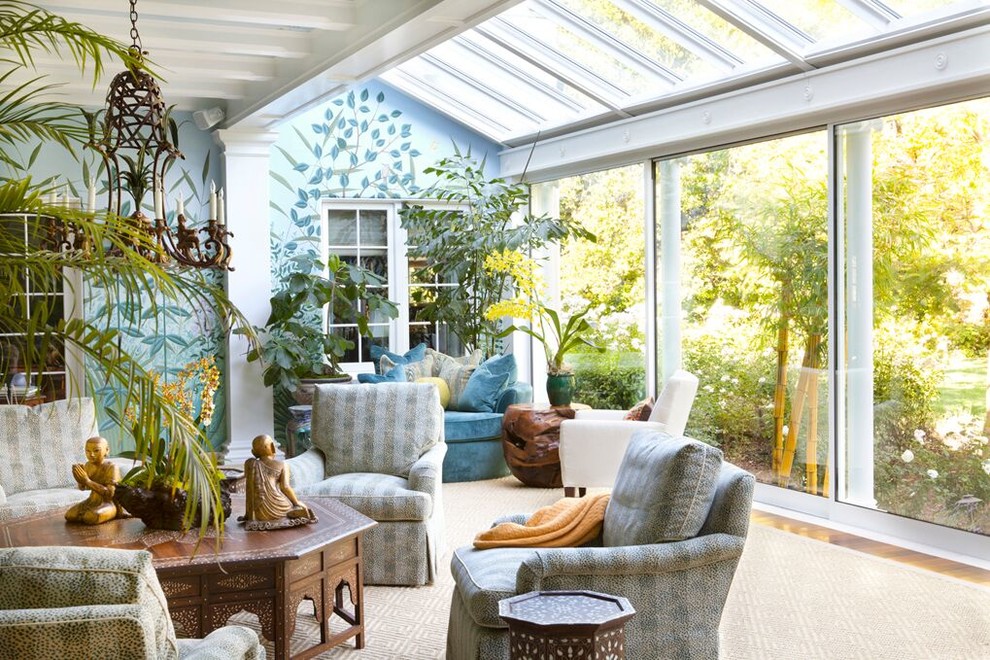 Large traditional conservatory.
