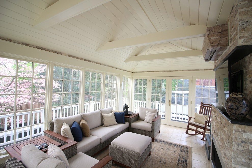 Rooftop Sunroom - Traditional - Sunroom - Other - by TK Building ... - Modern Rooftop Sunroom Construction