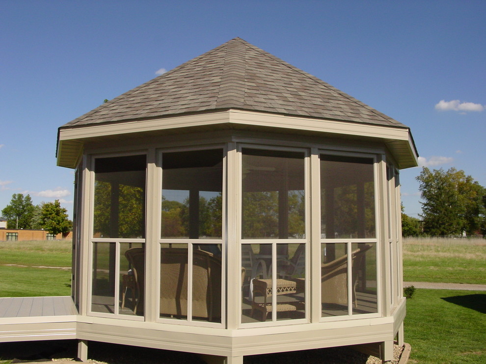Screen Gazebo Sunroom Chicago by Home Improvement Innovations