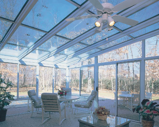 Design ideas for a large contemporary conservatory in DC Metro with a glass ceiling.