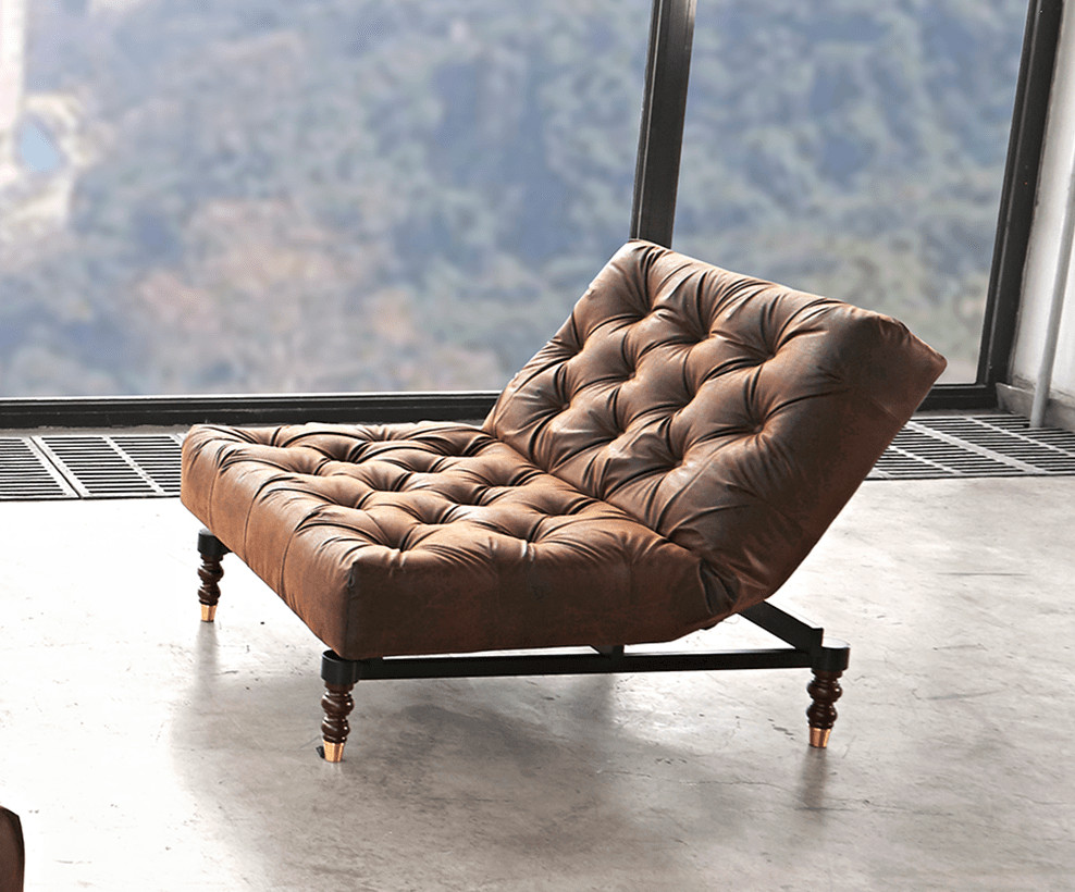 The Chesterfield Chair Scandinavian Sunroom New York by Futonland Functional Furniture