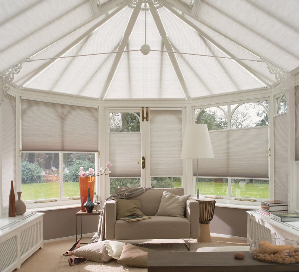 Window Treatments for Sunrooms and 4 Season Rooms Traditional