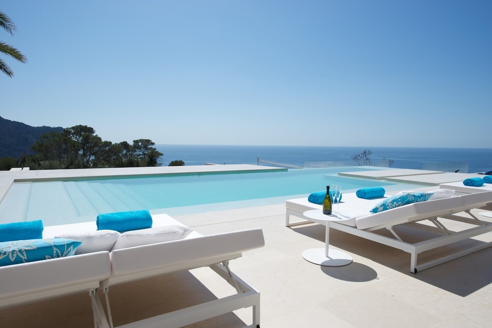 Inspiration for a mediterranean pool remodel in Other