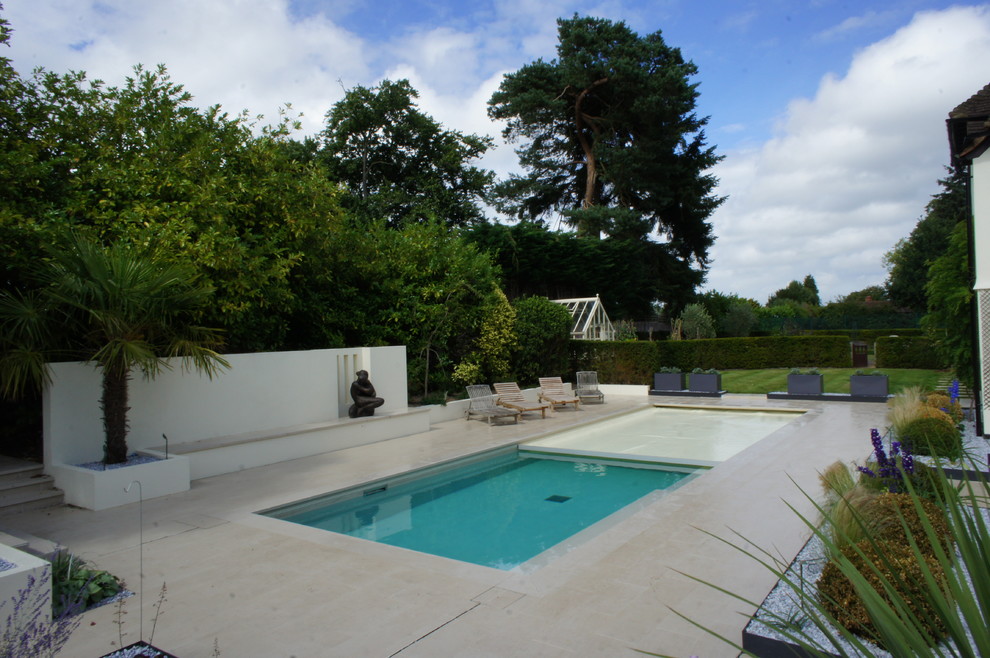Inspiration for a contemporary swimming pool in Kent.