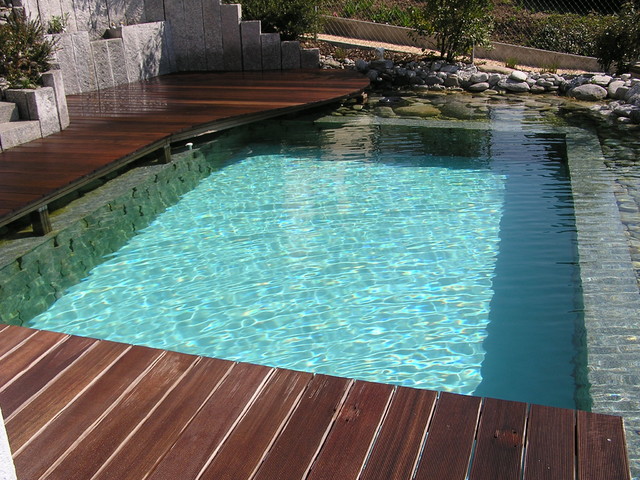 swimming pool with hot water