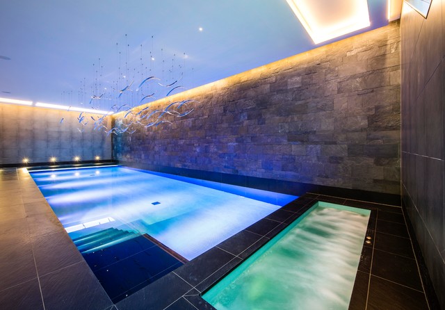 Contemporary Swimming Pool & Hot Tub - Contemporary - Swimming Pool ...