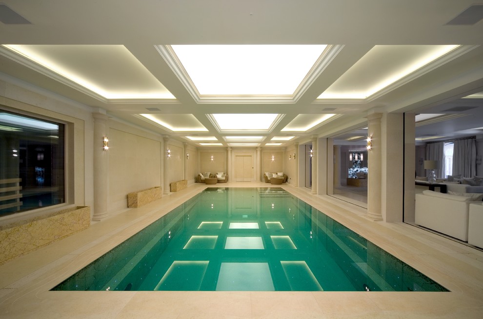 Photo of a traditional swimming pool in London.