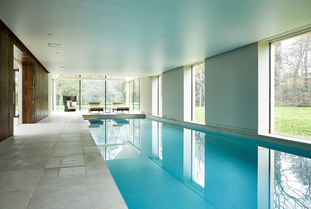 Countryside Pool and Entertaining Modern Pool West Midlands by